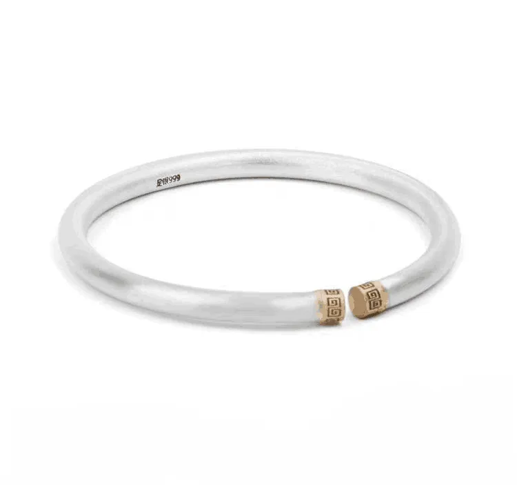 Ancient Patterned Minimalist Bangle