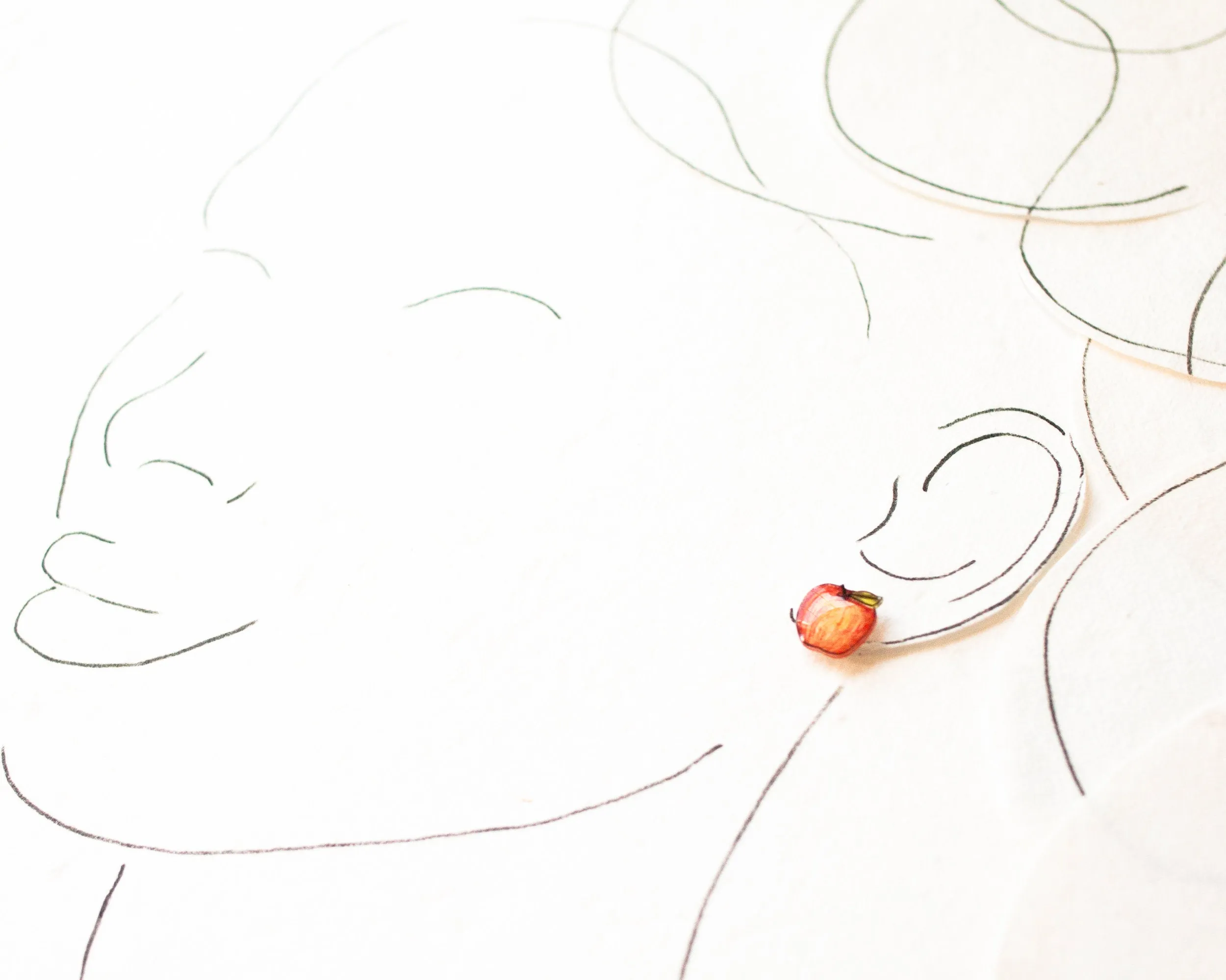 Apple Stud Earrings