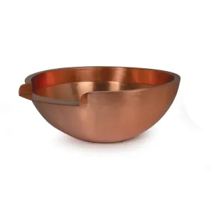 Atlantic Copper Spillway Bowl w/ 12" Spillway - 26" Round