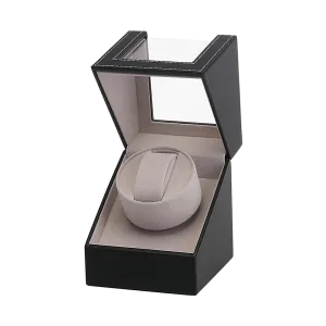 Automatic Watch Winder Display Box Case Motor Rotation Storage PU Leather