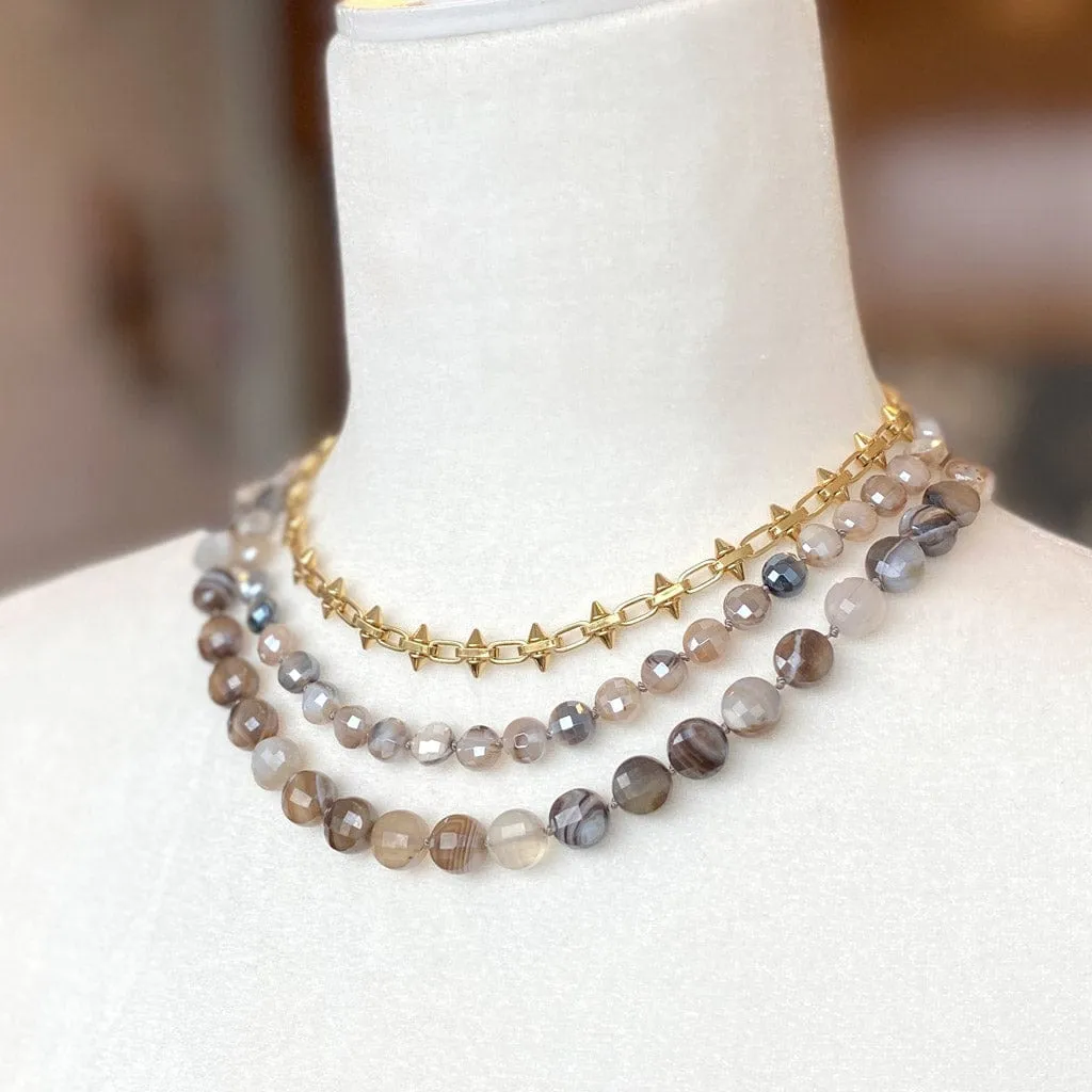 Baby Spike Chain Link Necklace
