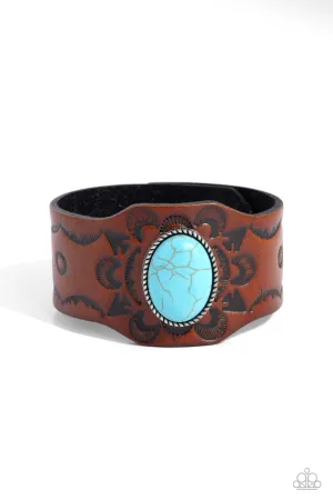 Badlands Rover - Blue (Turquoise Stone) Bracelet