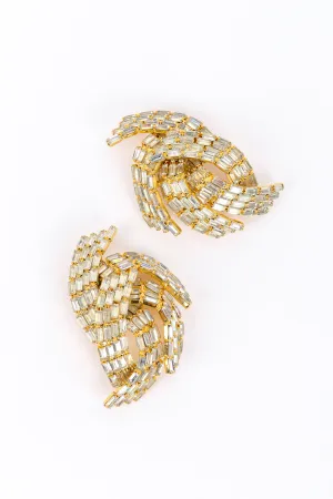 Baguette Crystal Burst Earrings