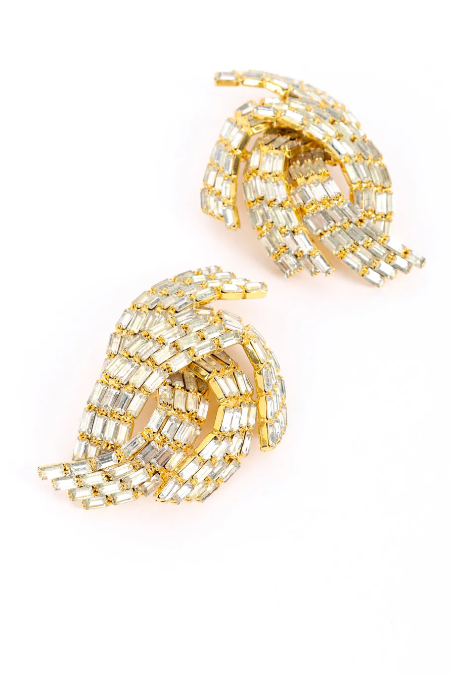 Baguette Crystal Burst Earrings