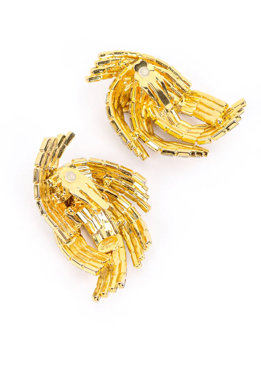 Baguette Crystal Burst Earrings