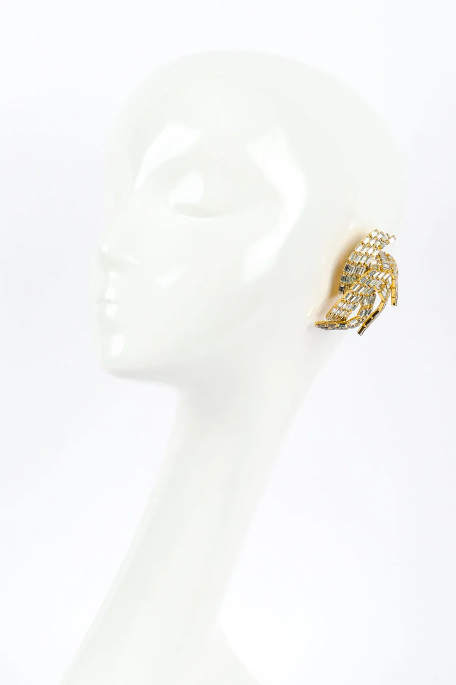 Baguette Crystal Burst Earrings
