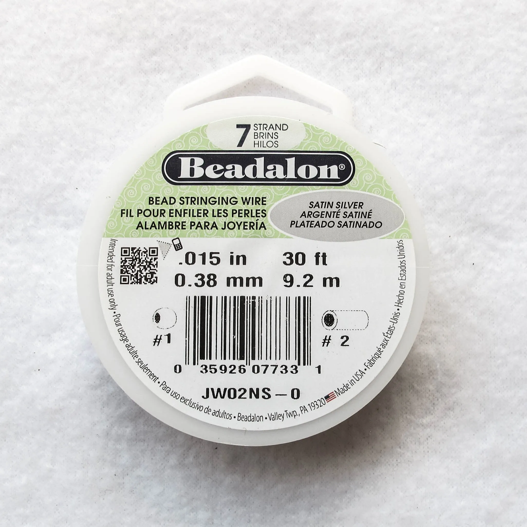 Beadalon Beading Wire/Nylon-Covered Wire (click for colors & sizes)