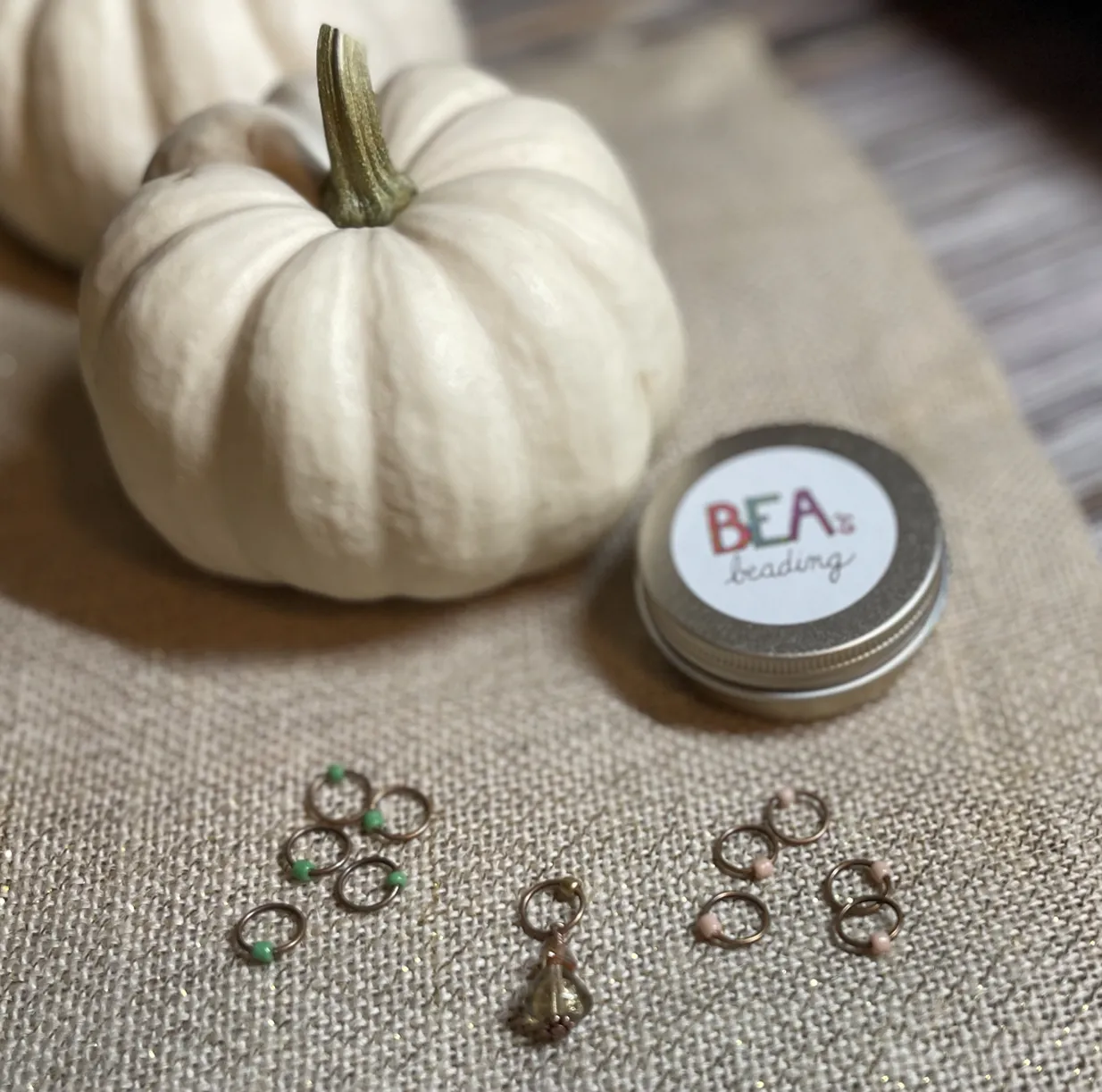 Bea's Beading Blowing Rock Handmade Snagless Knitting Stitch Markers