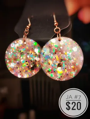 Beautiful Round Resin Earrings