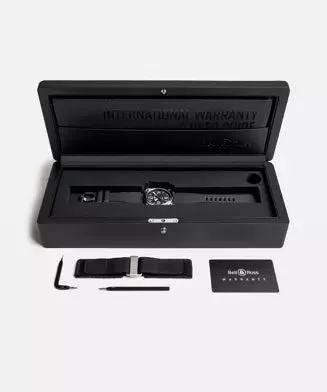 BELL & ROSS BR 03A BLACK STEEL 41mm hi