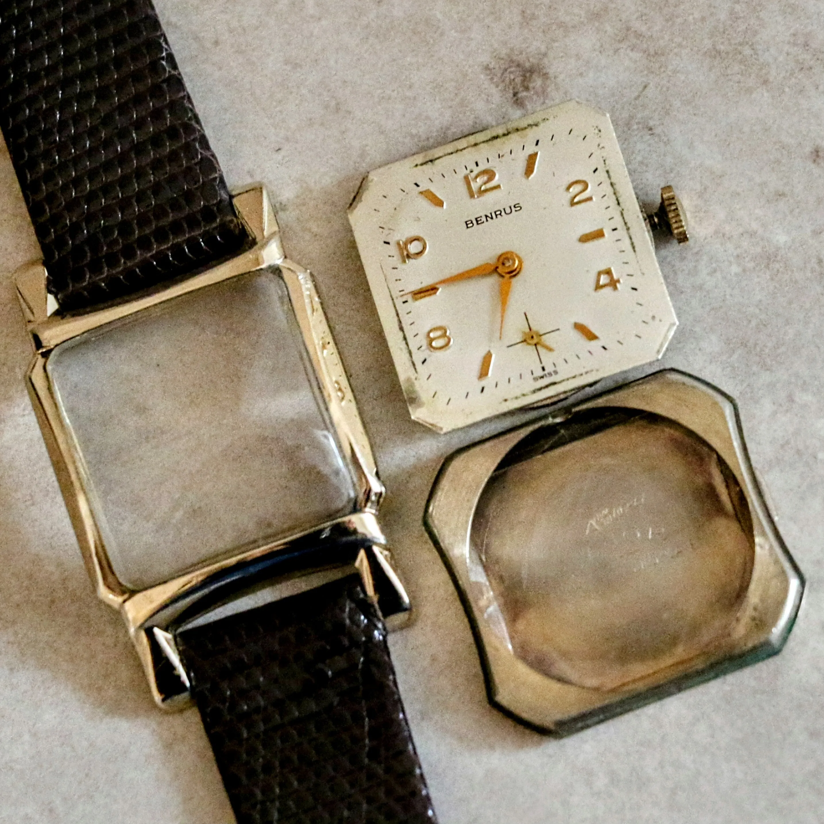 BENRUS Watch Model DM21 17 Jewels Swiss Made Vintage Wristwatch