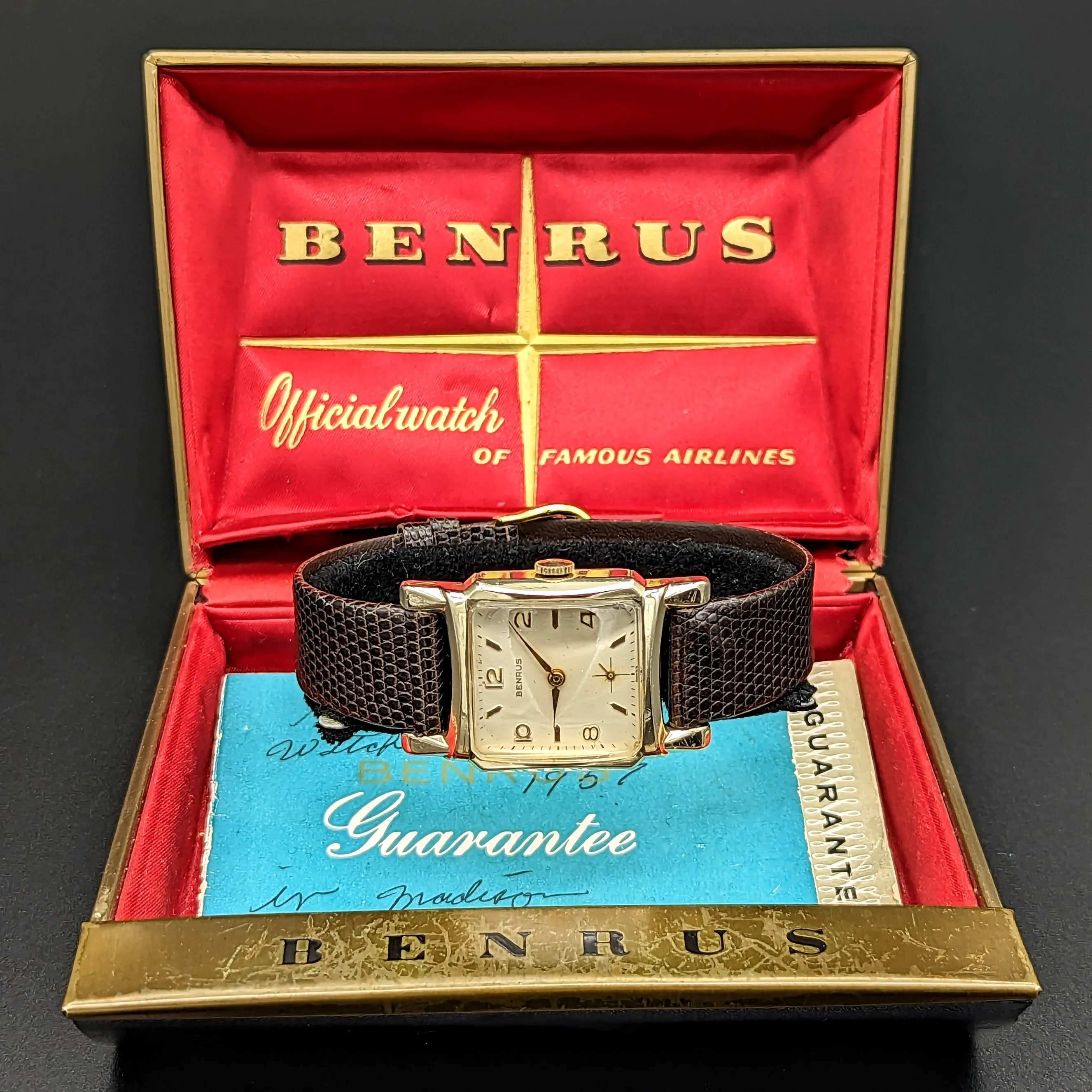 BENRUS Watch Model DM21 17 Jewels Swiss Made Vintage Wristwatch
