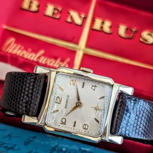 BENRUS Watch Model DM21 17 Jewels Swiss Made Vintage Wristwatch
