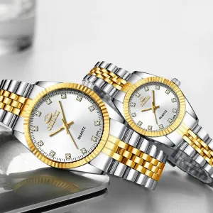 Best Couple New CHENXI Steel Band quartz watch men and women watches fashion lovers watches Women&#39;s dress watch free shipping