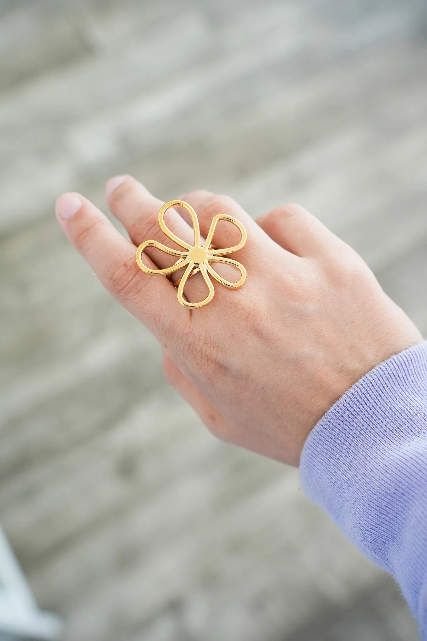 Big Flower Rings