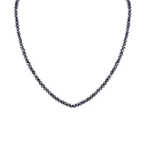 Black Diamond Bead Necklace