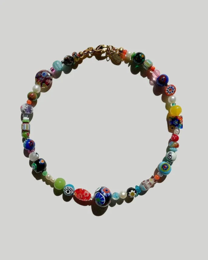 Black Murano Bead Necklace