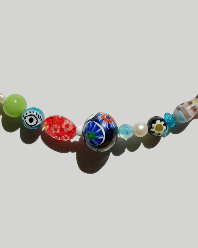 Black Murano Bead Necklace