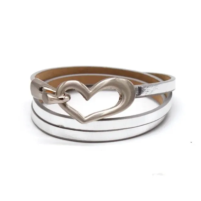 Black Simple Charm Leather Women’s Minimalist Bracelet
