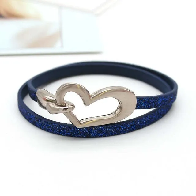 Black Simple Charm Leather Women’s Minimalist Bracelet