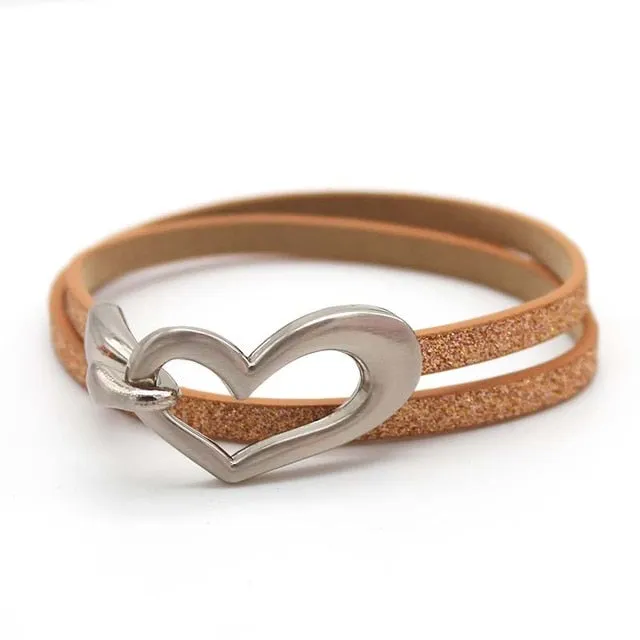 Black Simple Charm Leather Women’s Minimalist Bracelet