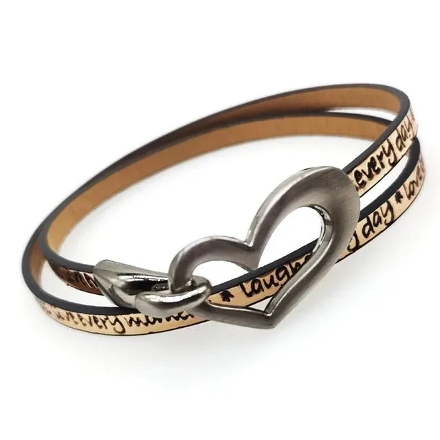 Black Simple Charm Leather Women’s Minimalist Bracelet