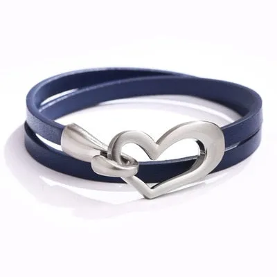 Black Simple Charm Leather Women’s Minimalist Bracelet