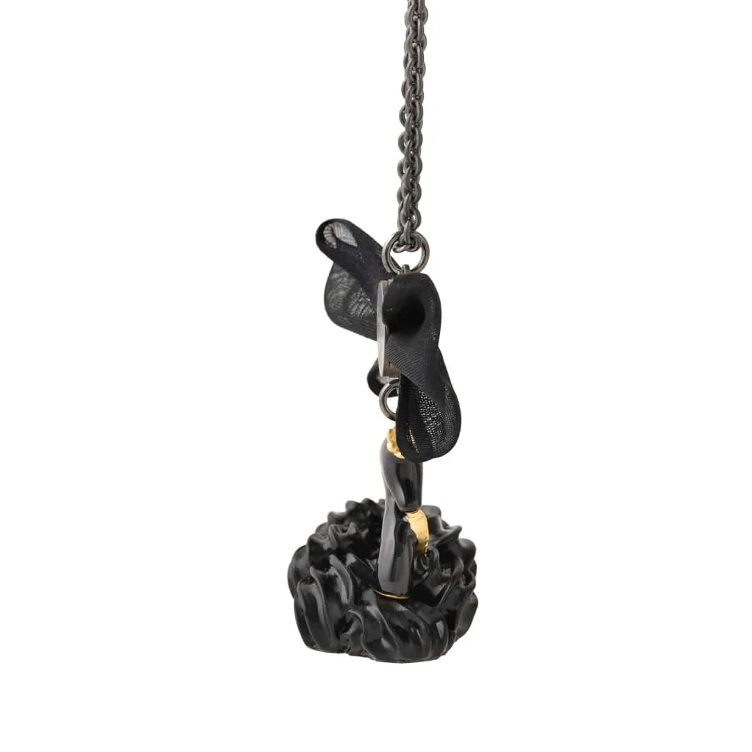 Black Swan Cream Cake Necklace【Japan Jewelry】