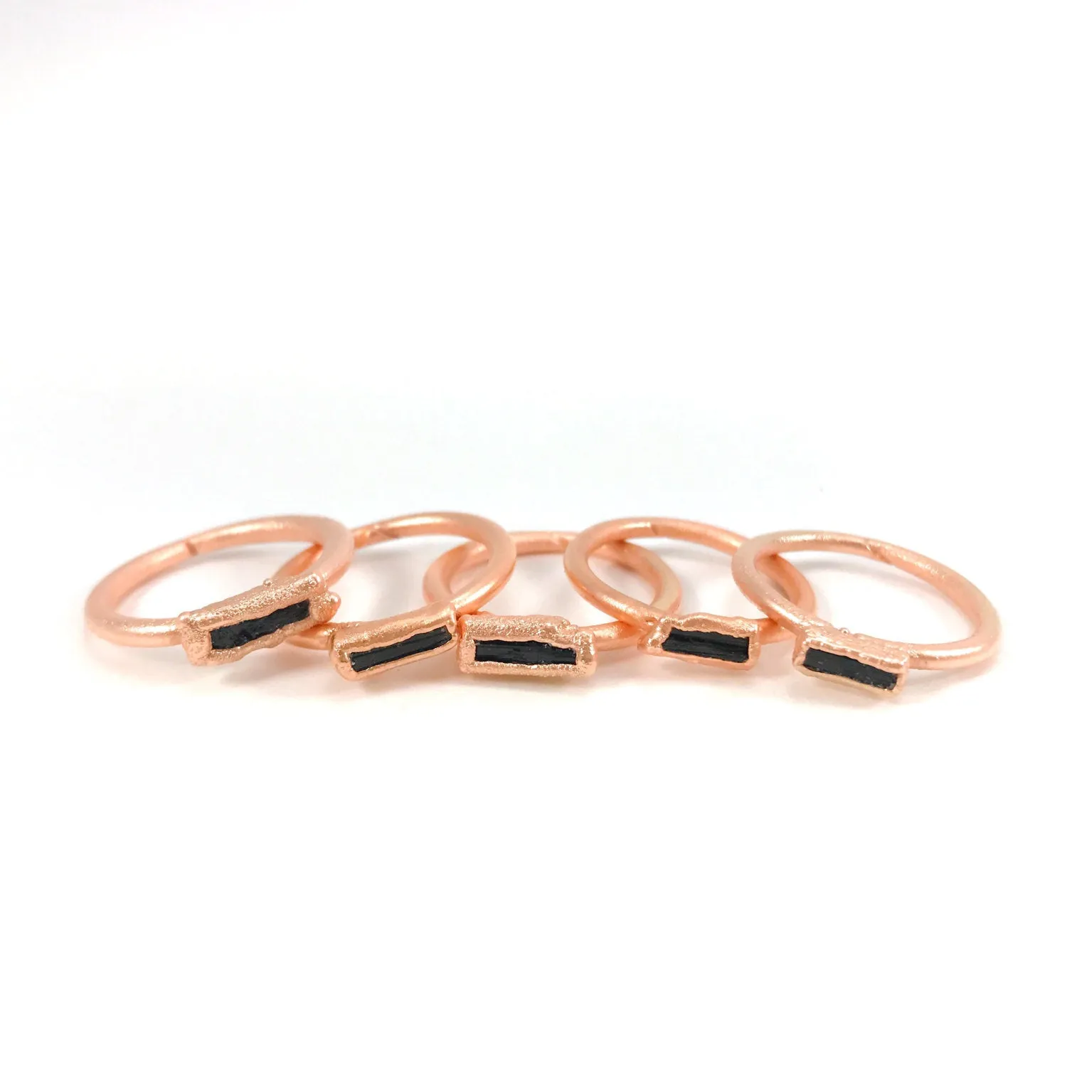 Black Tourmaline Ring | October Birthstone