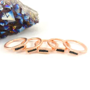 Black Tourmaline Ring | October Birthstone