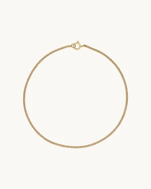 BLAKE Minimalist Curb Chain Bracelet 14K