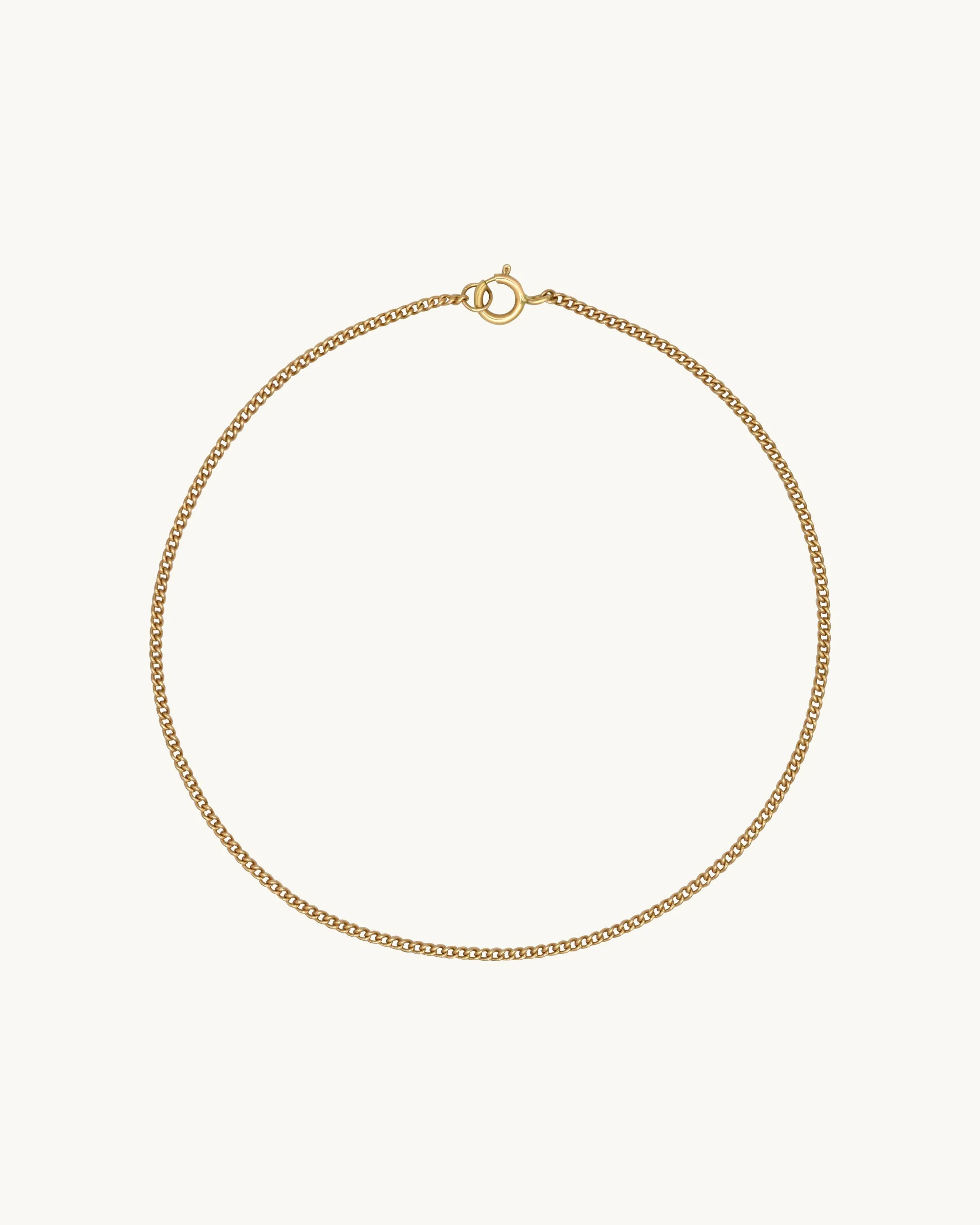 BLAKE Minimalist Curb Chain Bracelet 14K
