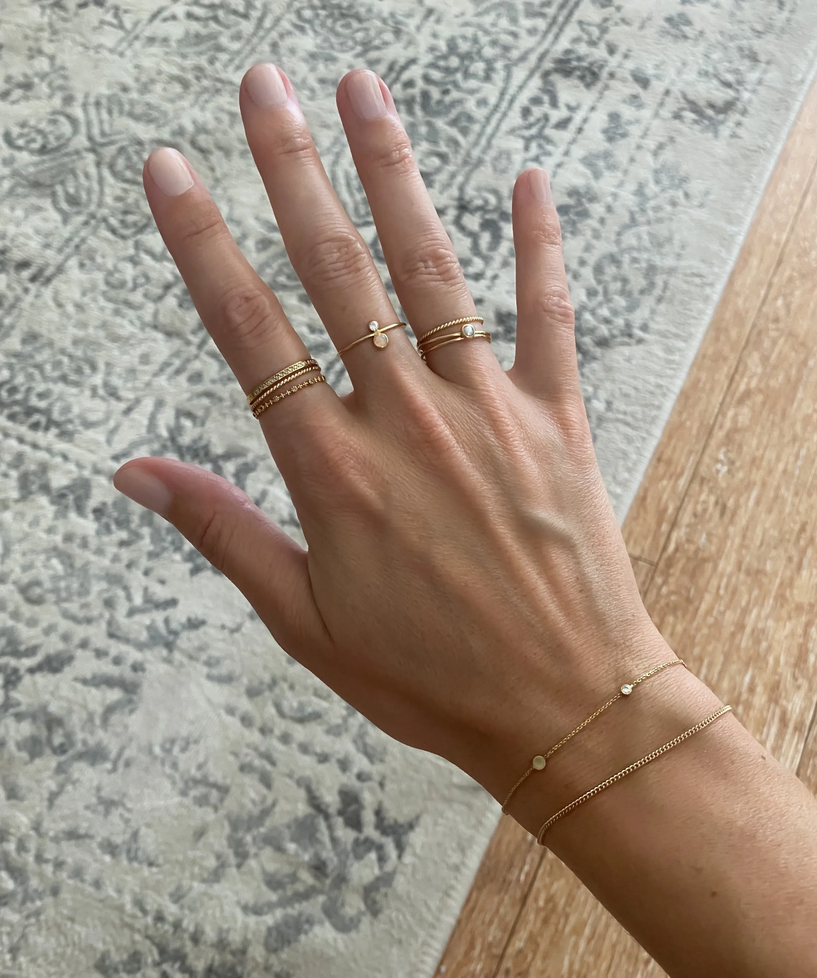 BLAKE Minimalist Curb Chain Bracelet 14K