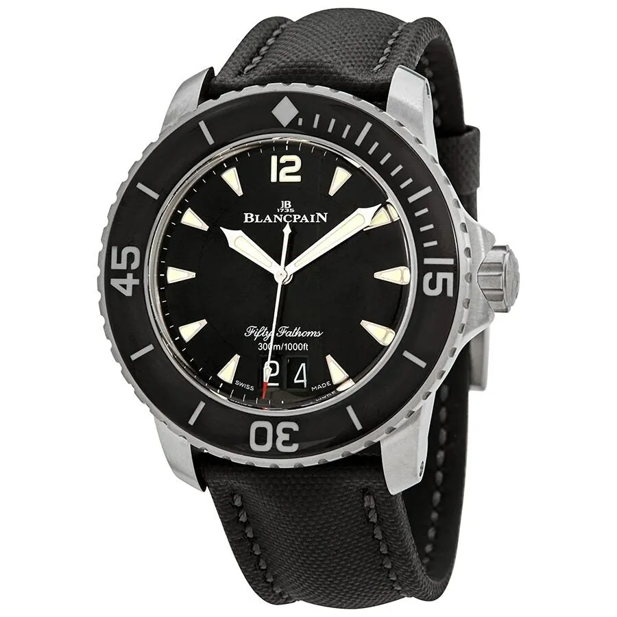 Blancpain Fifty Fathoms Grande Date Automatic Black Dial Men's Watch 5050-12B30-B52A