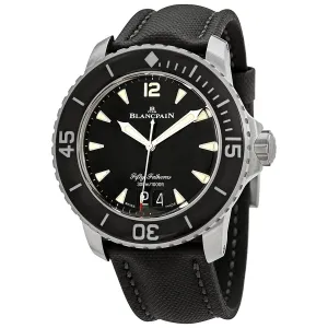 Blancpain Fifty Fathoms Grande Date Automatic Black Dial Men's Watch 5050-12B30-B52A