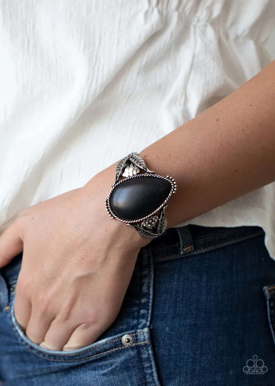 Blooming Oasis Black Paparazzi Bracelet