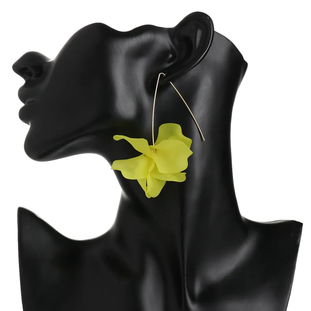 Bohemia Handmade Resin Flower Earrings