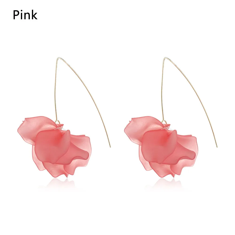 Bohemia Handmade Resin Flower Earrings