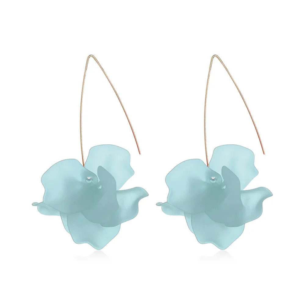 Bohemia Handmade Resin Flower Earrings