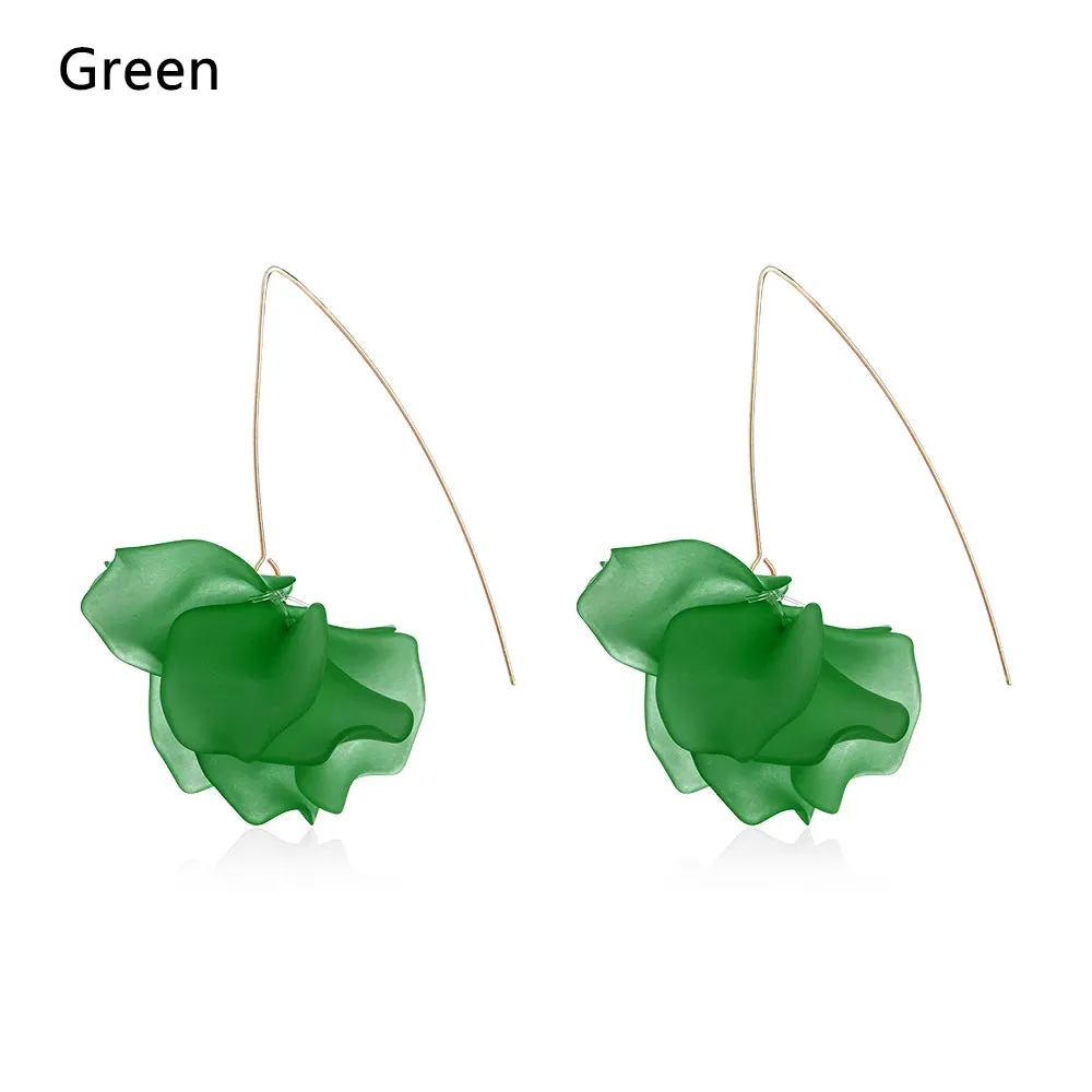Bohemia Handmade Resin Flower Earrings