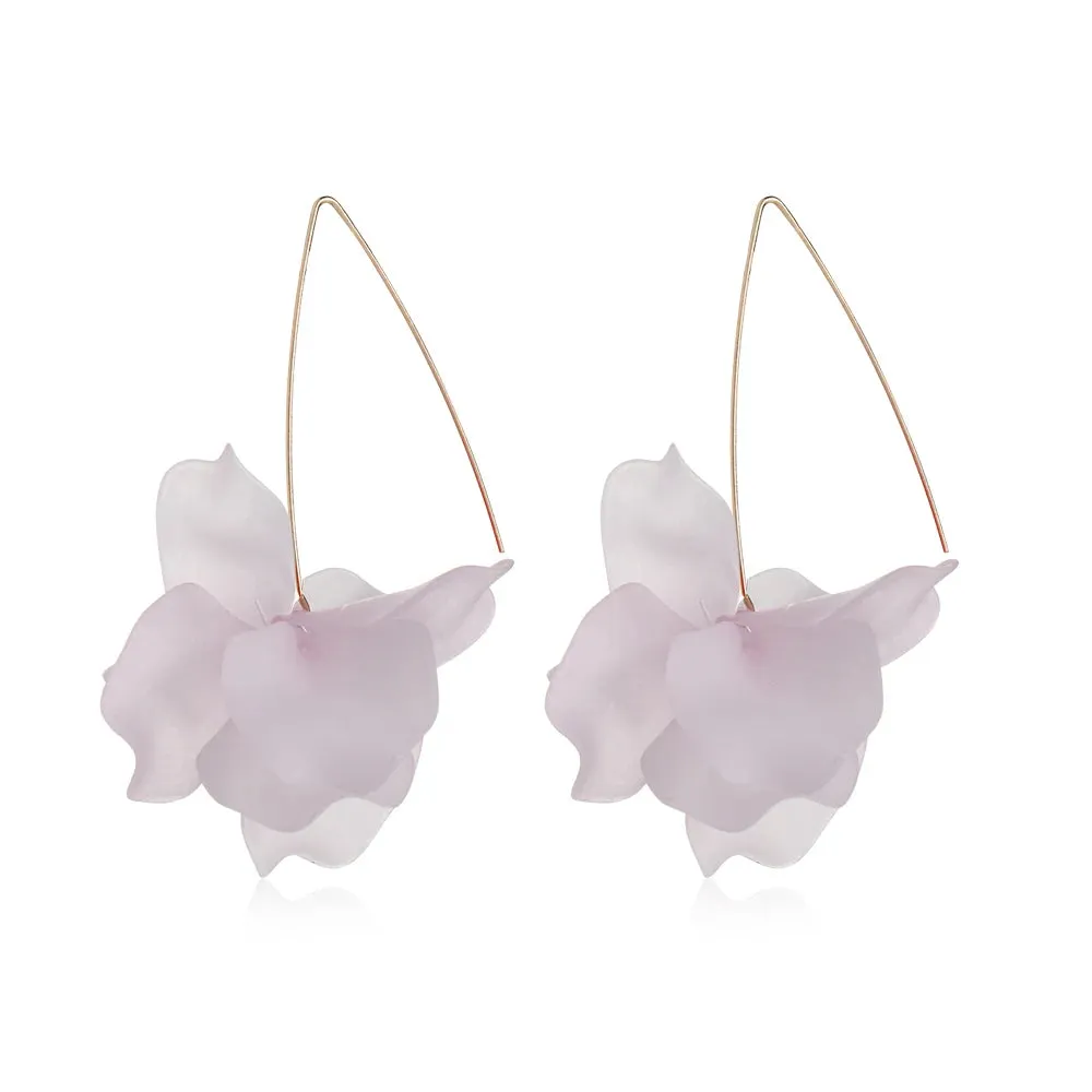 Bohemia Handmade Resin Flower Earrings