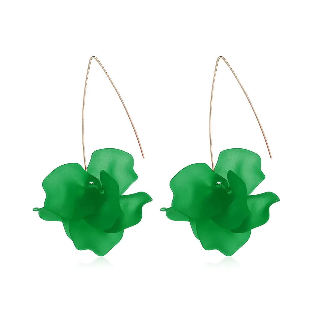 Bohemia Handmade Resin Flower Earrings