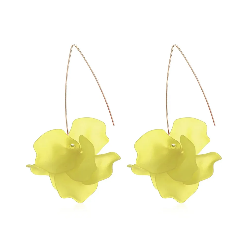Bohemia Handmade Resin Flower Earrings