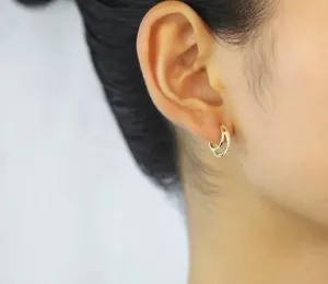 Boho & Mala 18k Gold Plated Hoop Earrings