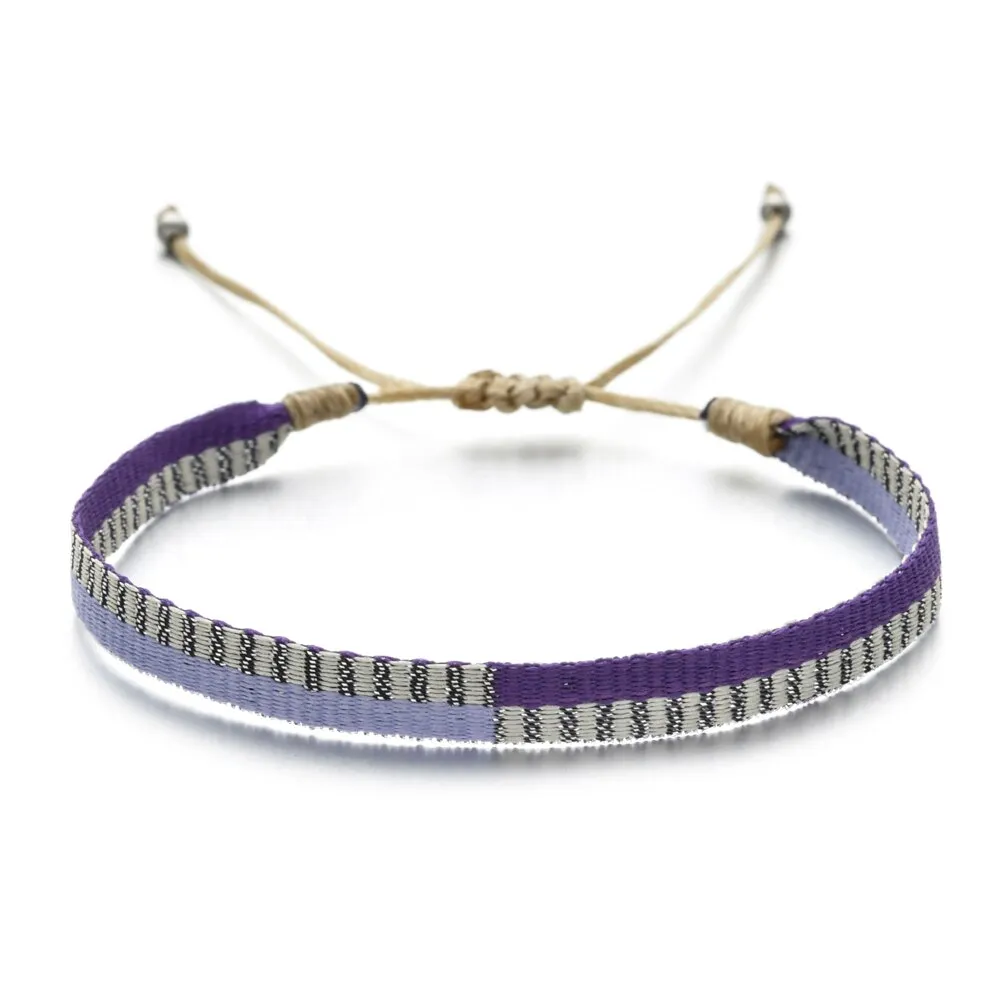 Boho Colorful Woven Rope String Bracelet, Wrap Bracelet, Bohemian Bracelet