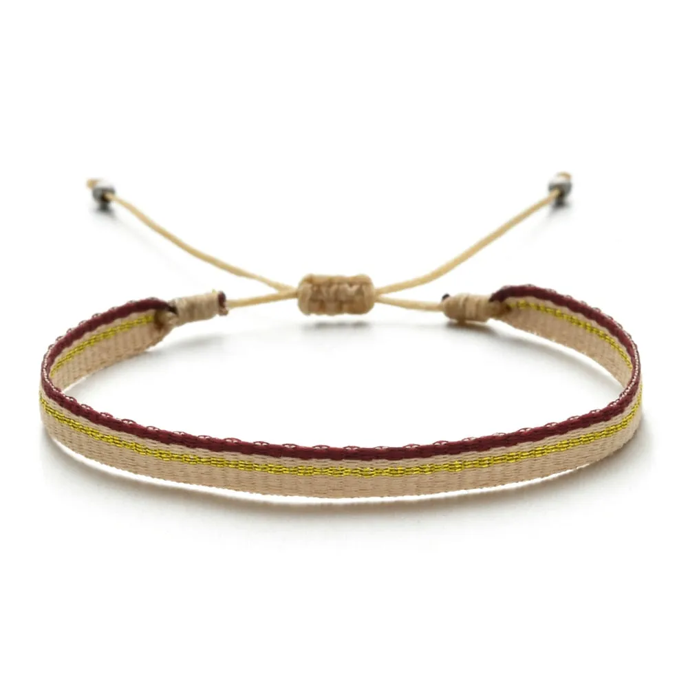 Boho Colorful Woven Rope String Bracelet, Wrap Bracelet, Bohemian Bracelet