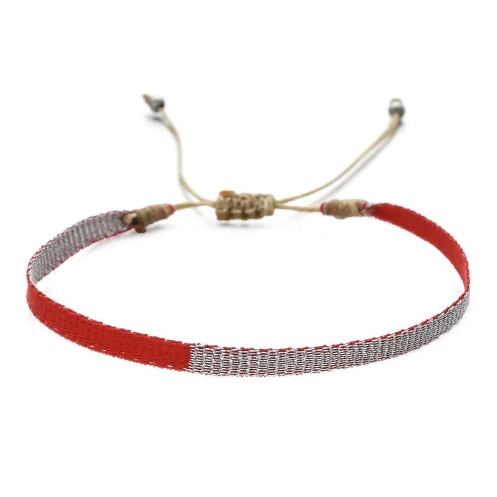 Boho Colorful Woven Rope String Bracelet, Wrap Bracelet, Bohemian Bracelet