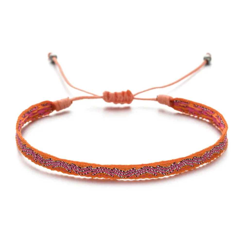Boho Colorful Woven Rope String Bracelet, Wrap Bracelet, Bohemian Bracelet