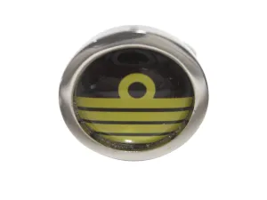 Bordered Round Nautical Captain Rank Adjustable Size Fashion Ring