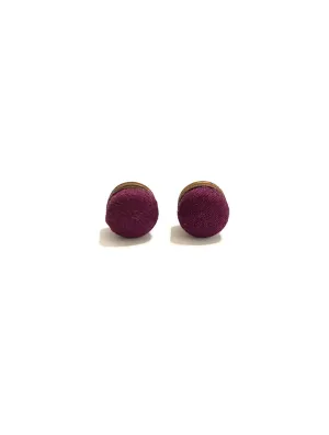 BOTÓN DE AZÚCAR- Mini Studs - Burgundy